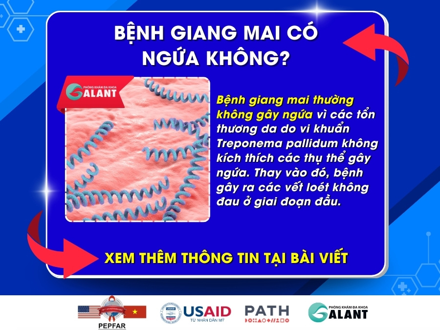 Bệnh giang mai có ngứa không