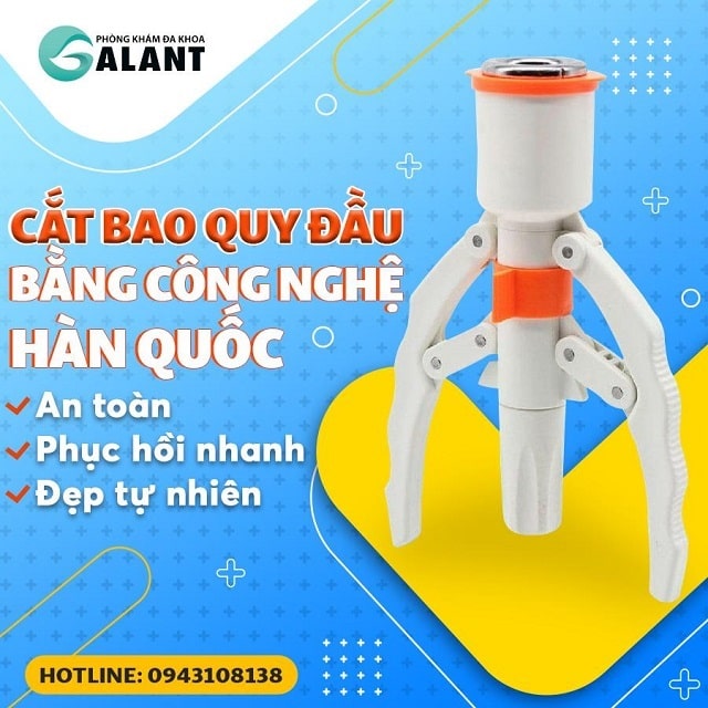 Phòng khám GALANT ứng dụng công nghệ Hàn Quốc trong phẫu thuật cắt bao quy đầu