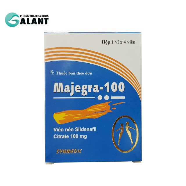 Thuốc Majegra 100 là loại thuốc điều trị rối loạn cương dương phổ biến