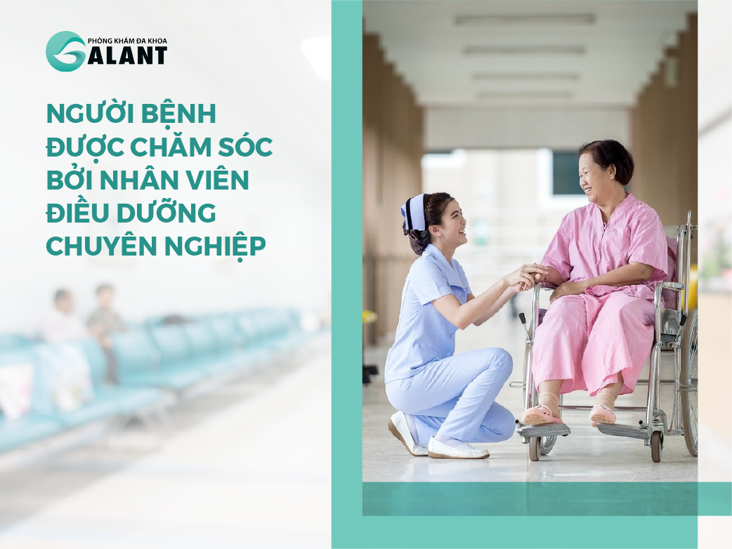 Người bệnh được chăm sóc bởi những nhân viên điều dưỡng chuyên nghiệp