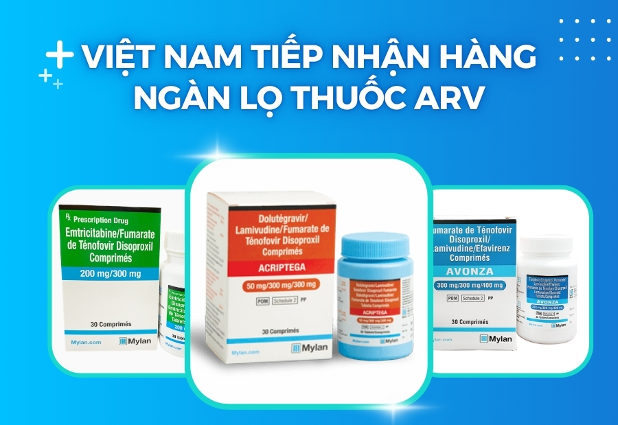 Việt Nam tiếp nhận hàng ngàn lọ thuốc ARV