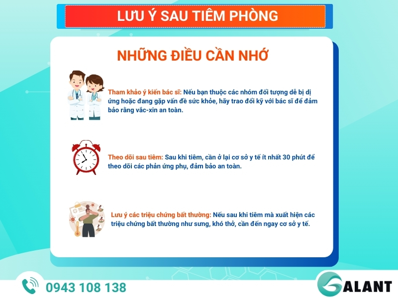 Lưu ý sau khi tiêm phòng Viêm gan B