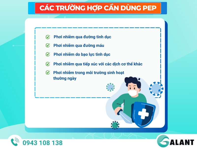 Trường hợp cần dùng PEP