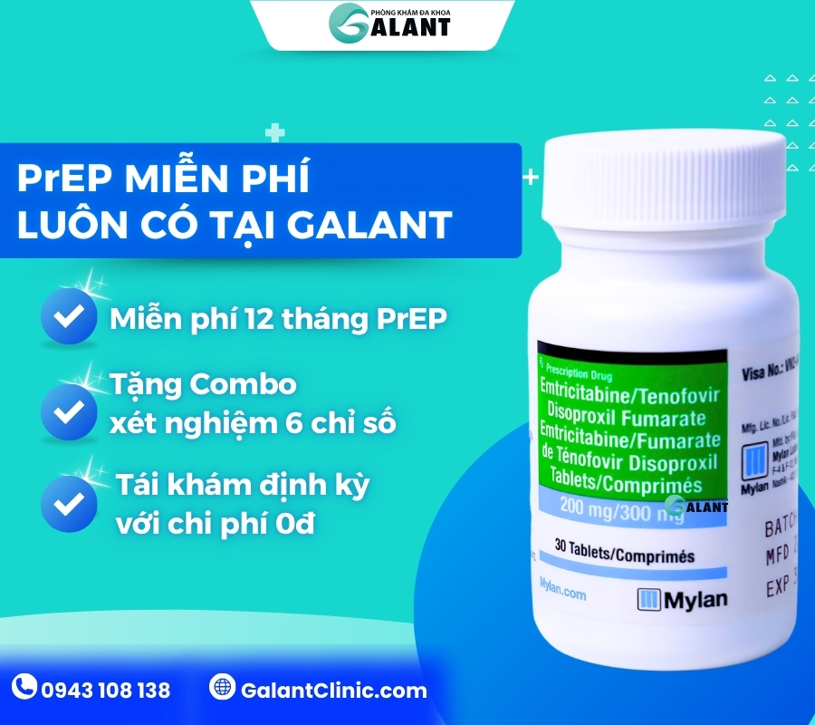 PrEP miễn phí tại GALANT