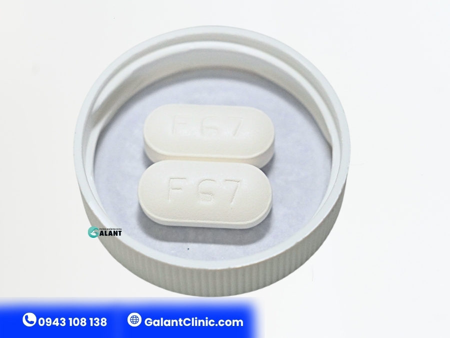 Macleods TLD - khắc chữ F67 trên viên nén
