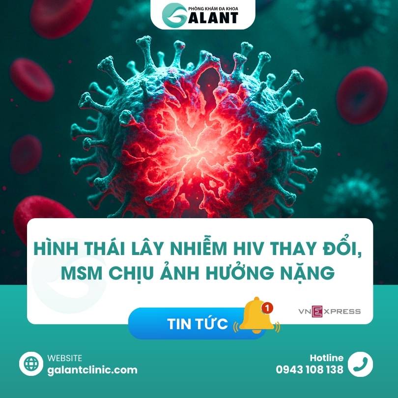 Hình thái lây nhiễm HIV thay đổi